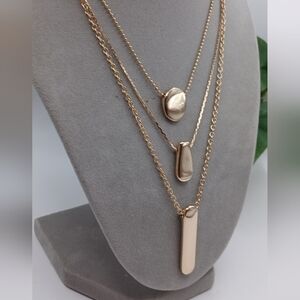 Fun & Fresh Gold Layered Necklace Set NEW